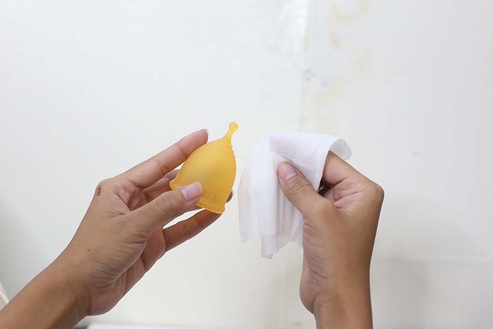 How to get rid of menstrual cup stains