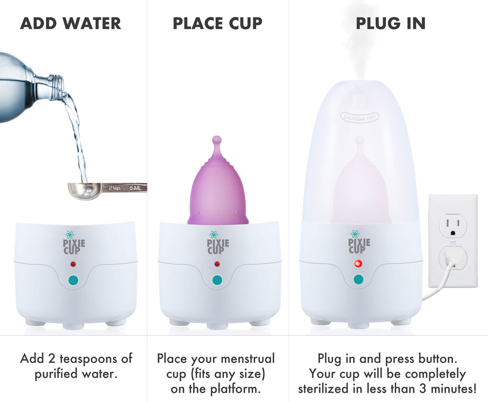 Pixie Cup Steamer Pixie Menstrual Cup
