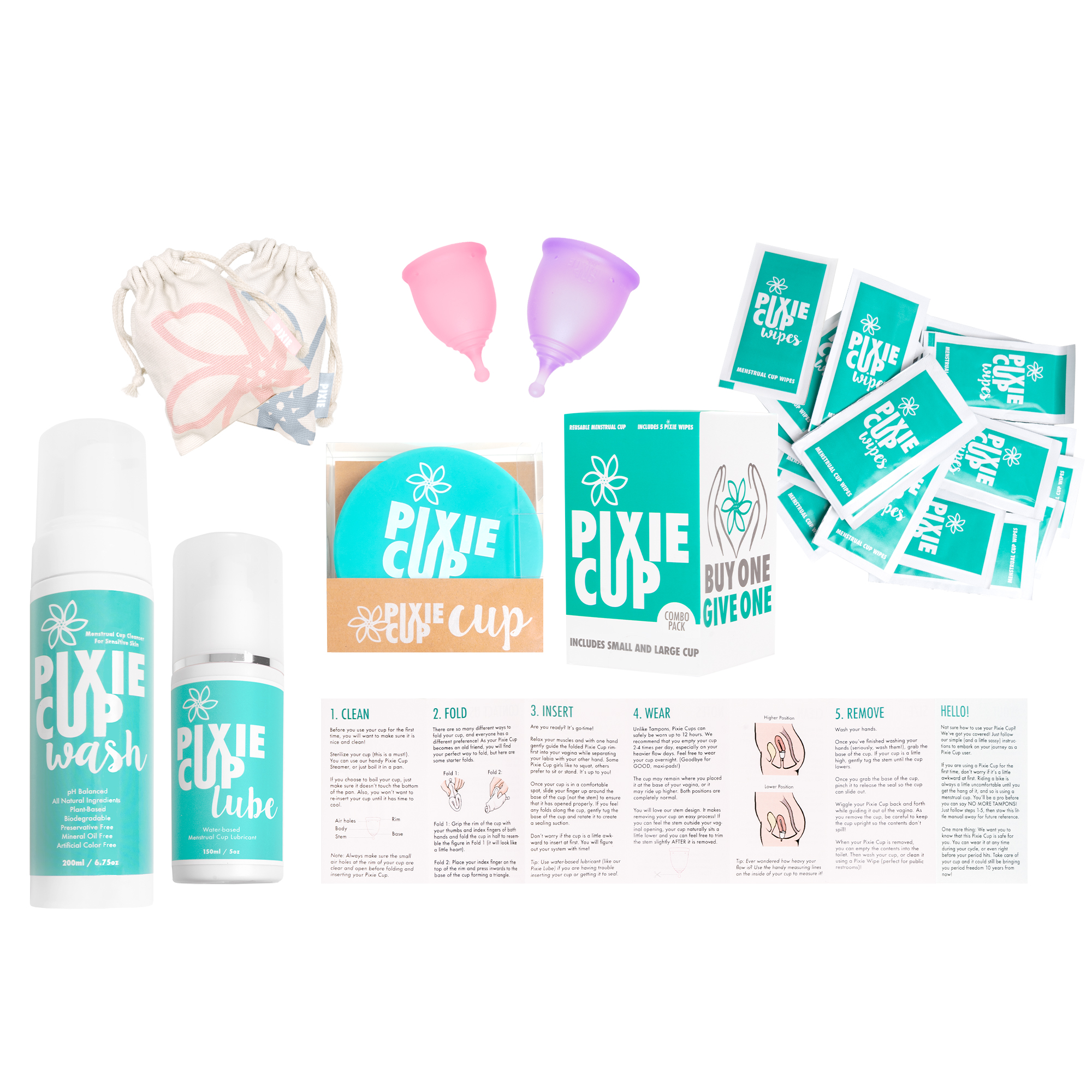 Pixie Cup Starter Kit Pixie Menstrual Cup
