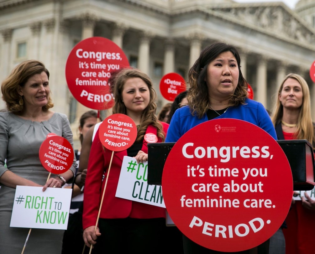 protest menstrual products