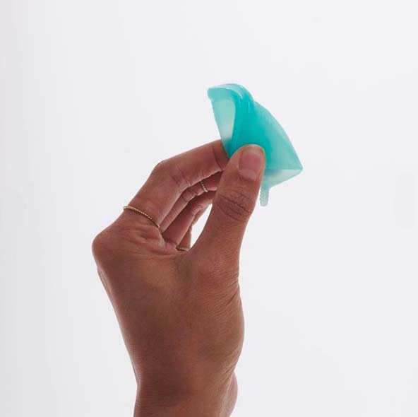 menstrual cup folds: the 7 fold