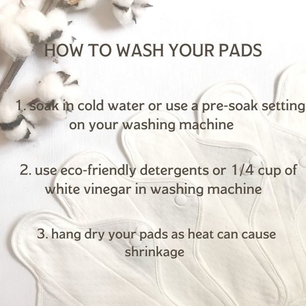 Eco-Friendly & Super Absorbent Reusable Cloth Menstrual Pads