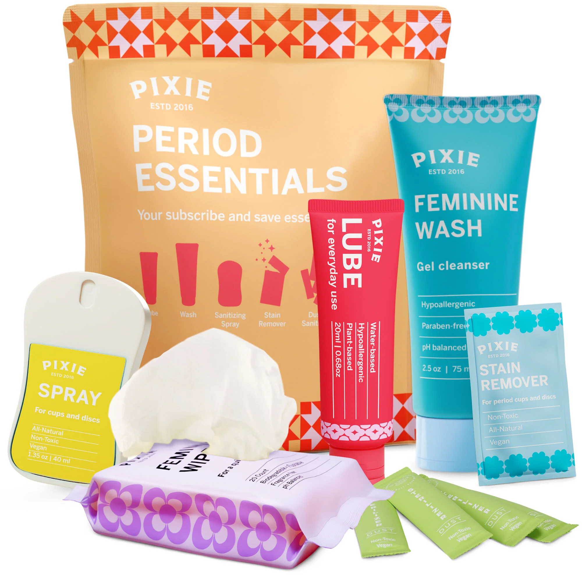 Pixie Menstrual Cup - Period Essentials Refill Kit