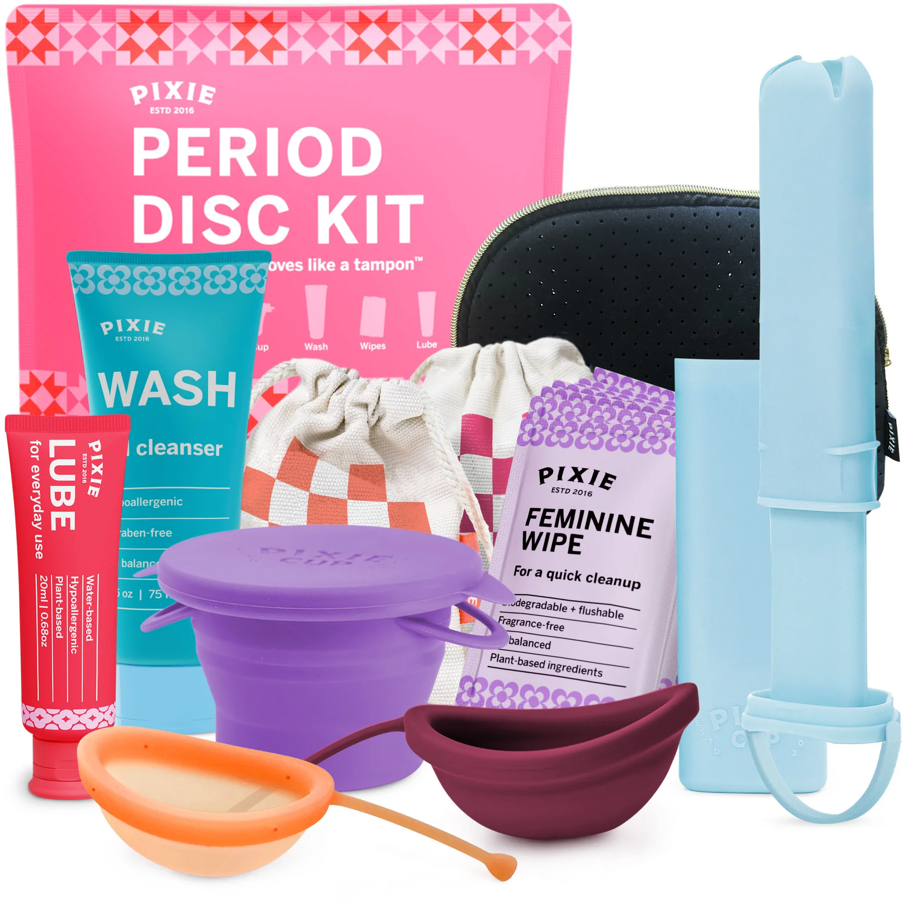 Pixie Menstrual Cup - Period Disc & Applicator Kit