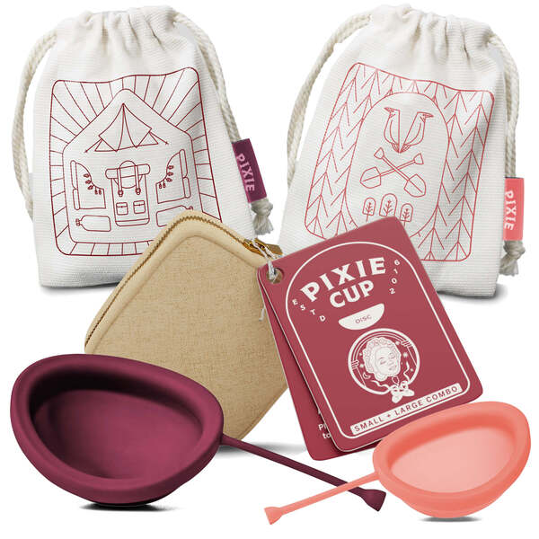 Pixie Menstrual Cup - Pixie Disc Combo